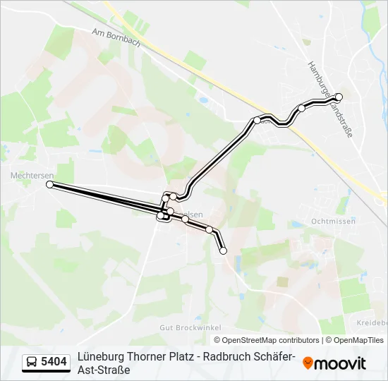 5404 Bus Line Map