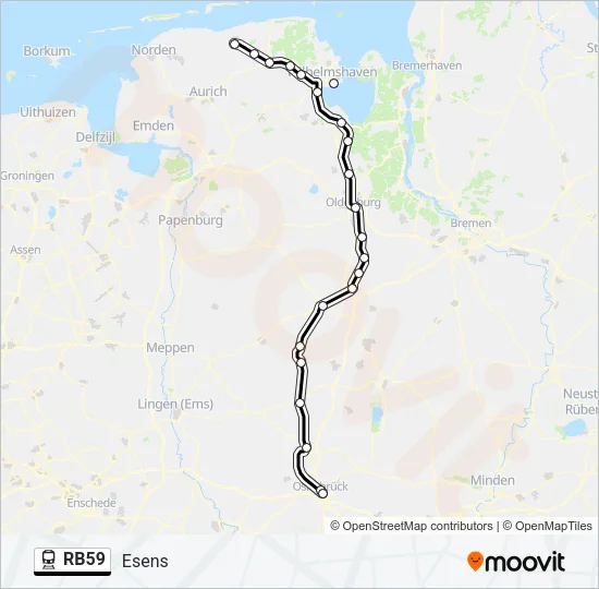 RB59 Train Line Map