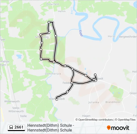 2661 Bus Line Map