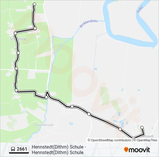 2661 Bus Line Map