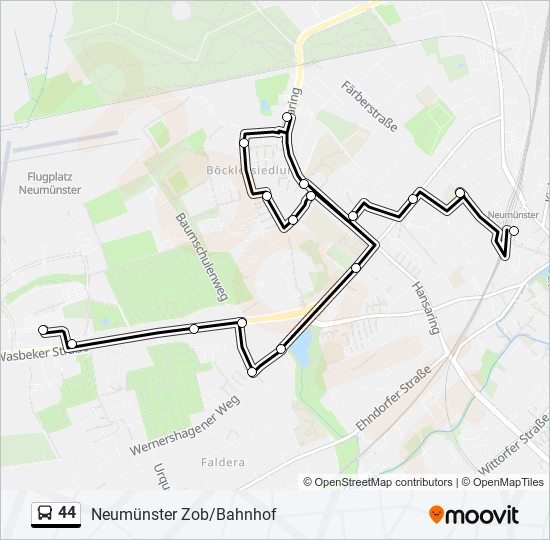 44 Route: Schedules, Stops & Maps - Neumünster Zob/Bahnhof (Updated)