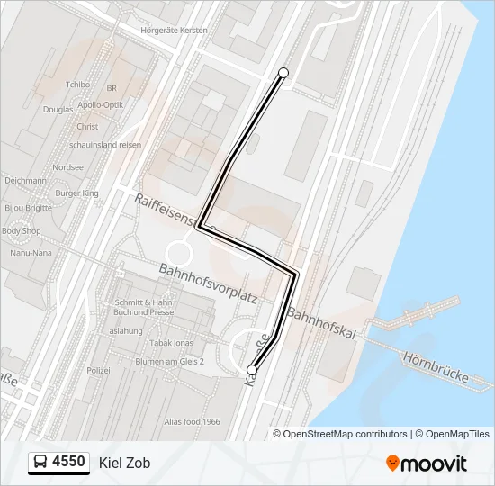 4550 Bus Line Map