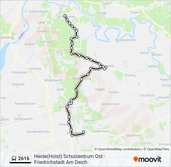 2616 Bus Line Map