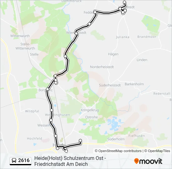 2616 Bus Line Map