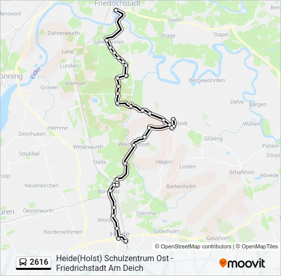 2616 Bus Line Map