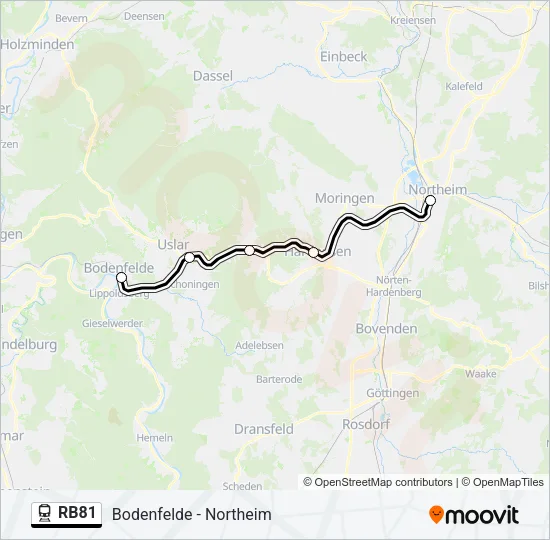 RB81 Train Line Map
