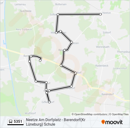 5351 bus Line Map