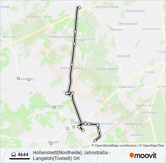 4644 bus Line Map