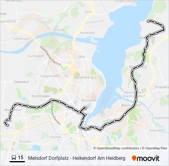 15 bus Line Map