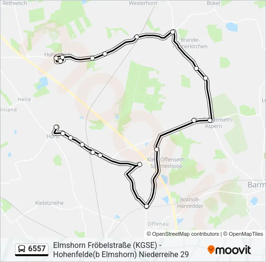6557 Bus Line Map