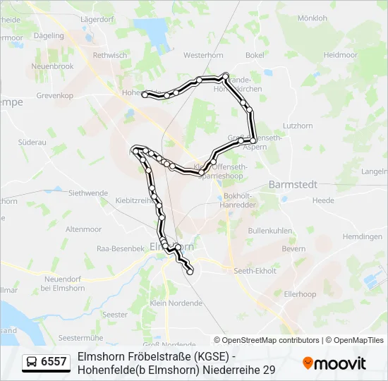 6557 Bus Line Map