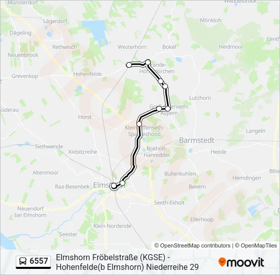 6557 Bus Line Map