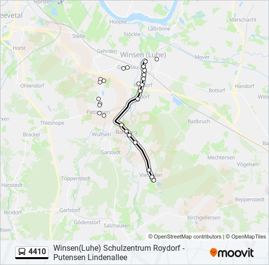Автобус 4410: карта маршрута