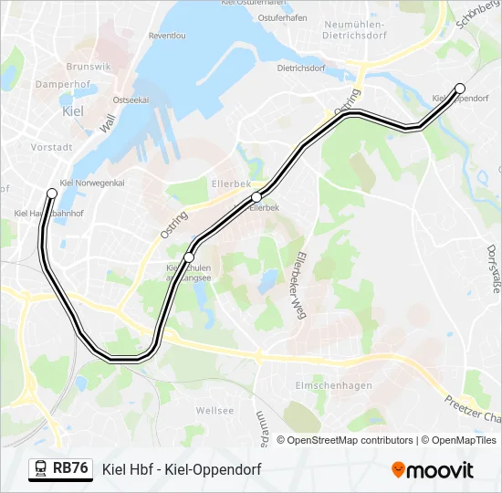 RB76 Train Line Map