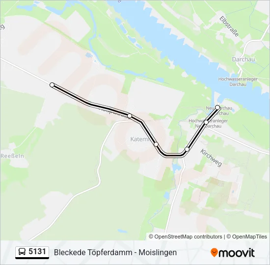 Автобус 5131: карта маршрута