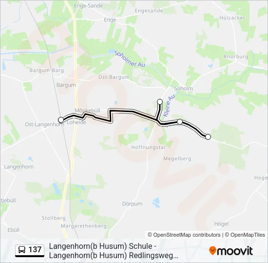 137 Bus Line Map