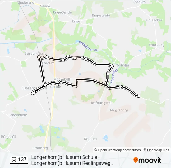 137 Bus Line Map