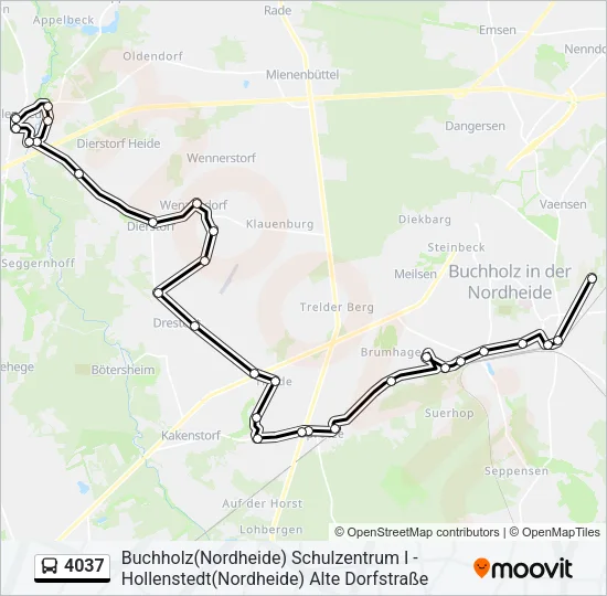 4037 Bus Line Map