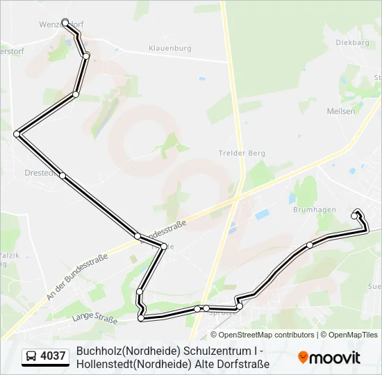 4037 Bus Line Map
