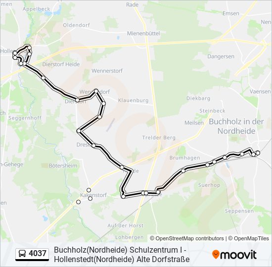 4037 bus Line Map