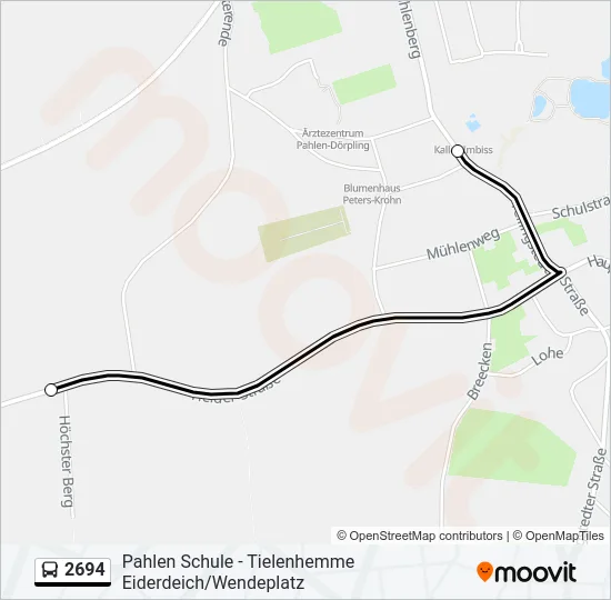 2694 Bus Line Map