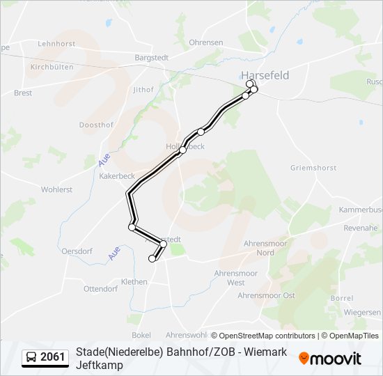 2061 bus Line Map