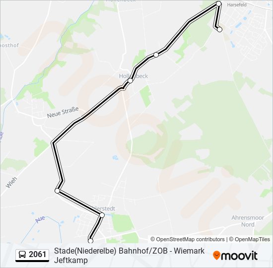 2061 bus Line Map