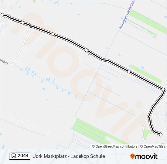 Buslinie 2044 Karte