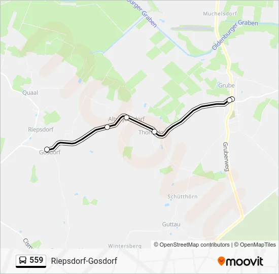 Автобус 559: карта маршрута