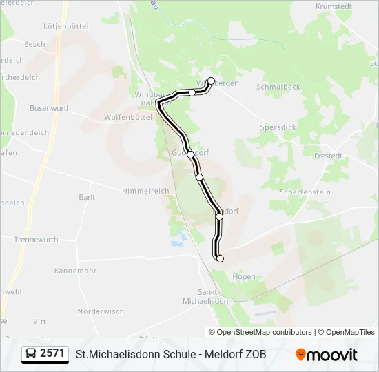 2571 Bus Line Map