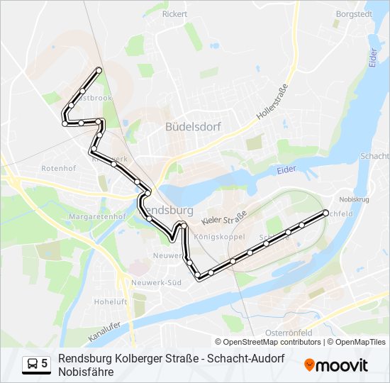 5 bus Line Map