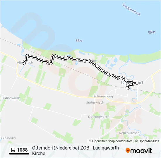 1088 Bus Line Map