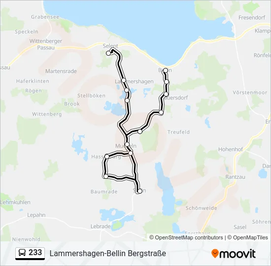 233 Bus Line Map