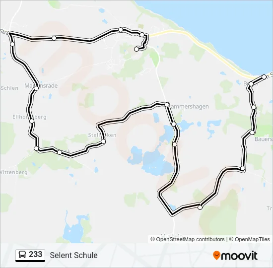 233 Bus Line Map
