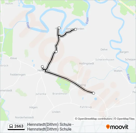 2663 Bus Line Map