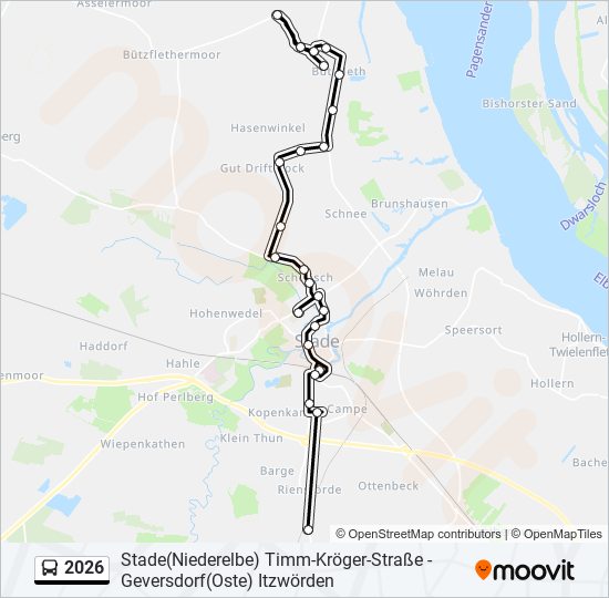 Buslinie 2026 Karte