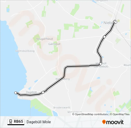 RB65 Train Line Map