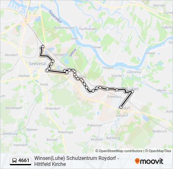 4661 bus Line Map