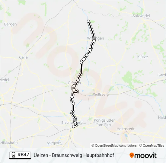 RB47 Train Line Map