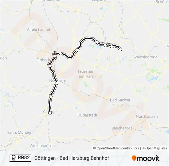 RB82 Train Line Map