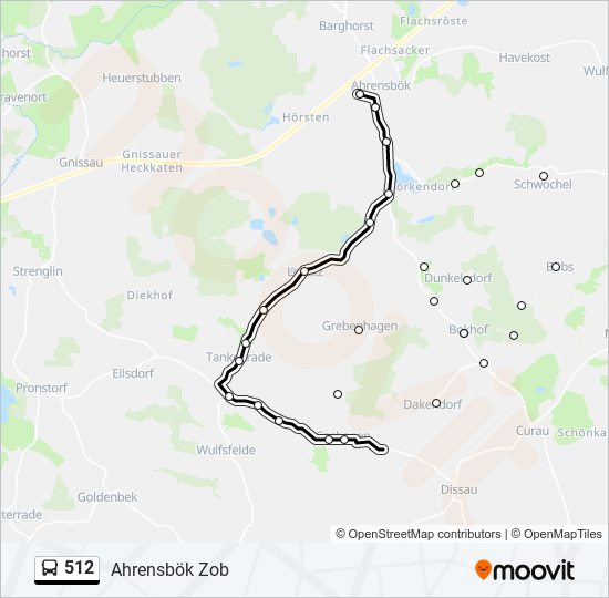 512 Route: Schedules, Stops & Maps - Ahrensbök Zob (Updated)