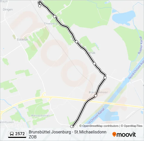 2572 Bus Line Map