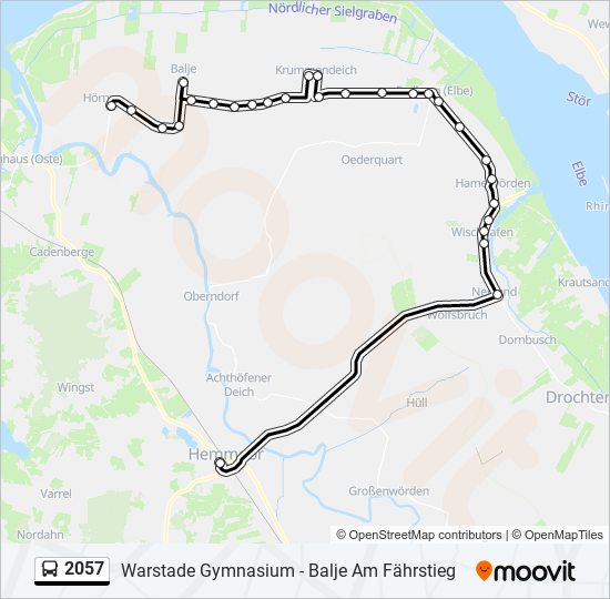 2057 bus Line Map