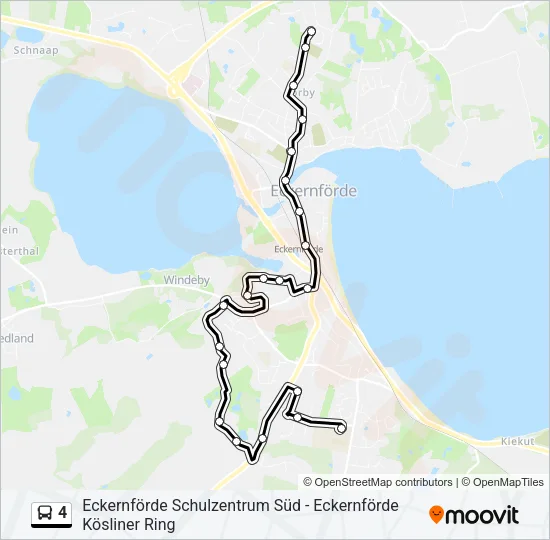 4 Bus Line Map