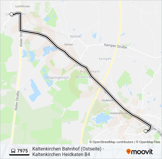 Buslinie 7975 Karte