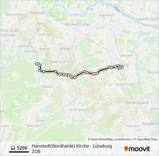 5200 Bus Line Map