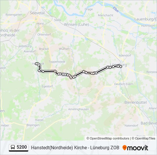 5200 bus Line Map