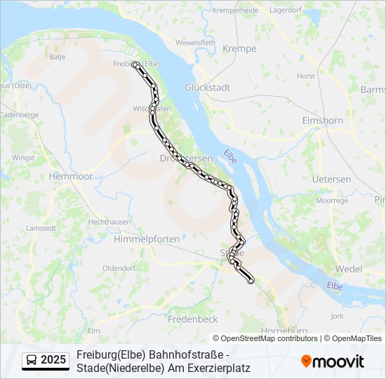 Buslinie 2025 Karte