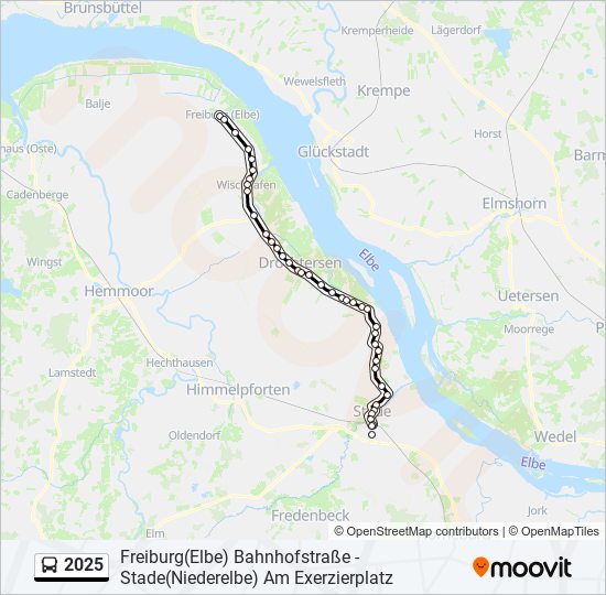 Buslinie 2025 Karte