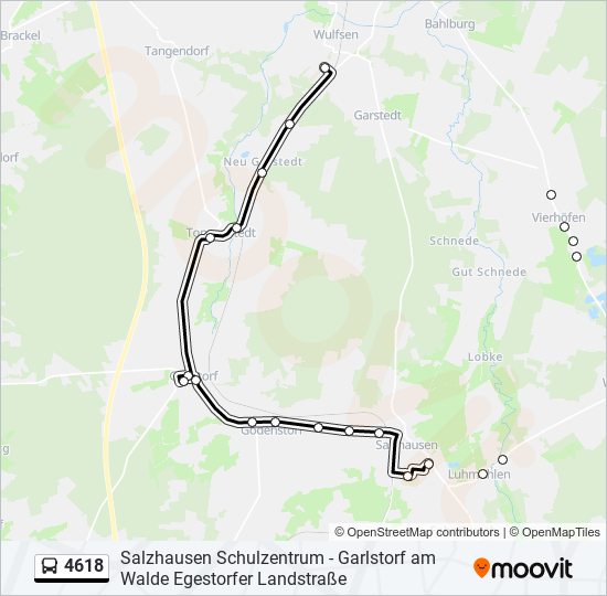 4618 bus Line Map